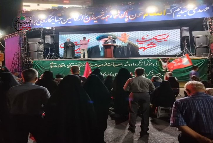 حضور مسئول دفتر نمایندگی ولی فقیه  در تجمعات شبانه
